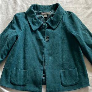 Women’s size 4 Josephine chai’s virgin wool/cashmere blend coat blue